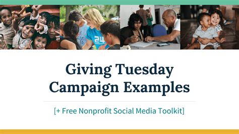 giving tuesday campaign examples